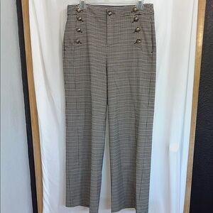 Charter Club Brown and Green Houndstooth Pants